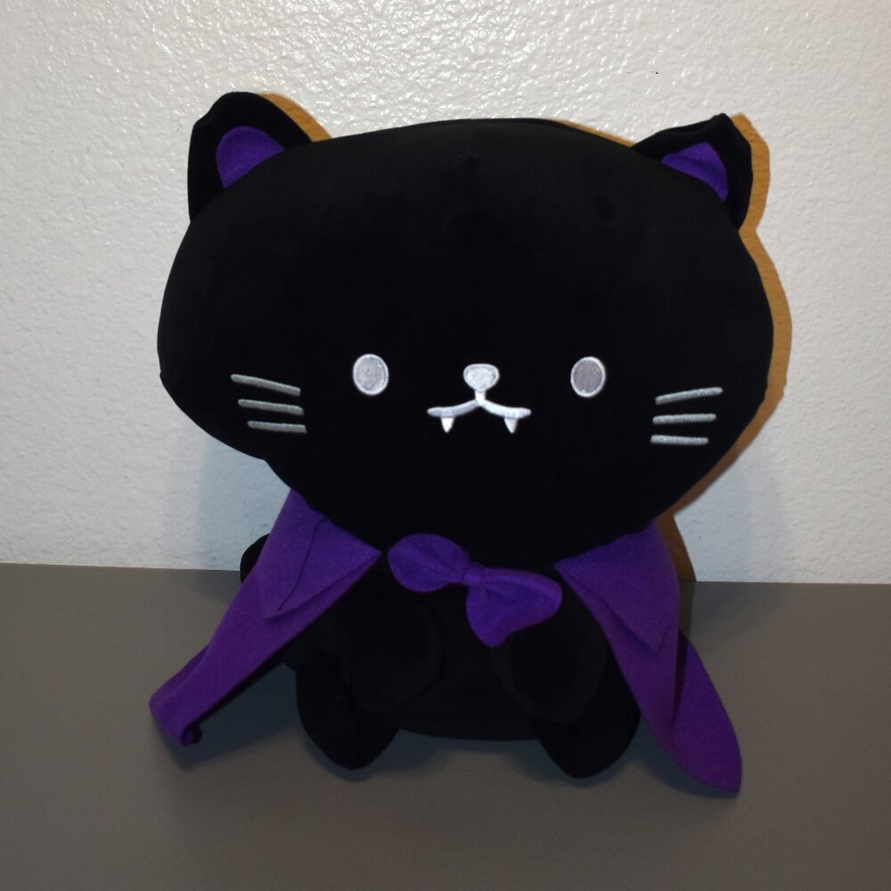 Mimicoco Vampire Black Cat Plush Unisex 12" Black Halloween Goth